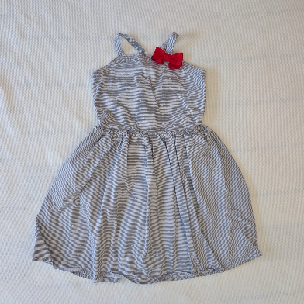 Gymboree Gray Dress with Red Accent